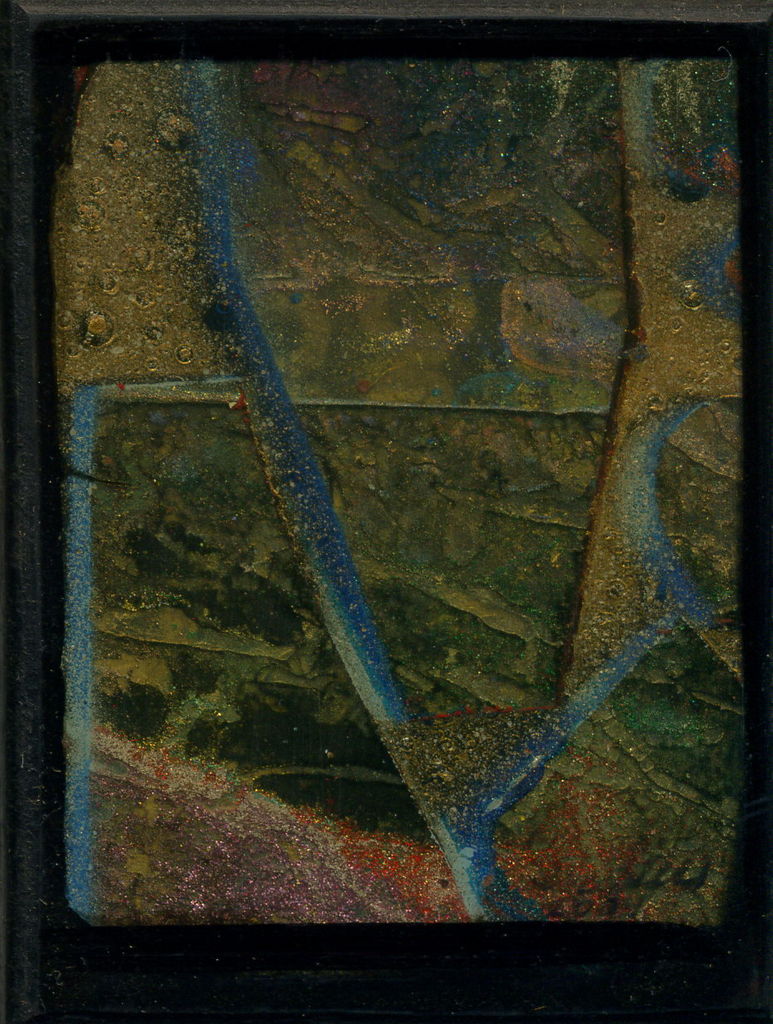 Acrylic and Lacquer on Wood Panel, 2.375in x 3.125in - 2004 